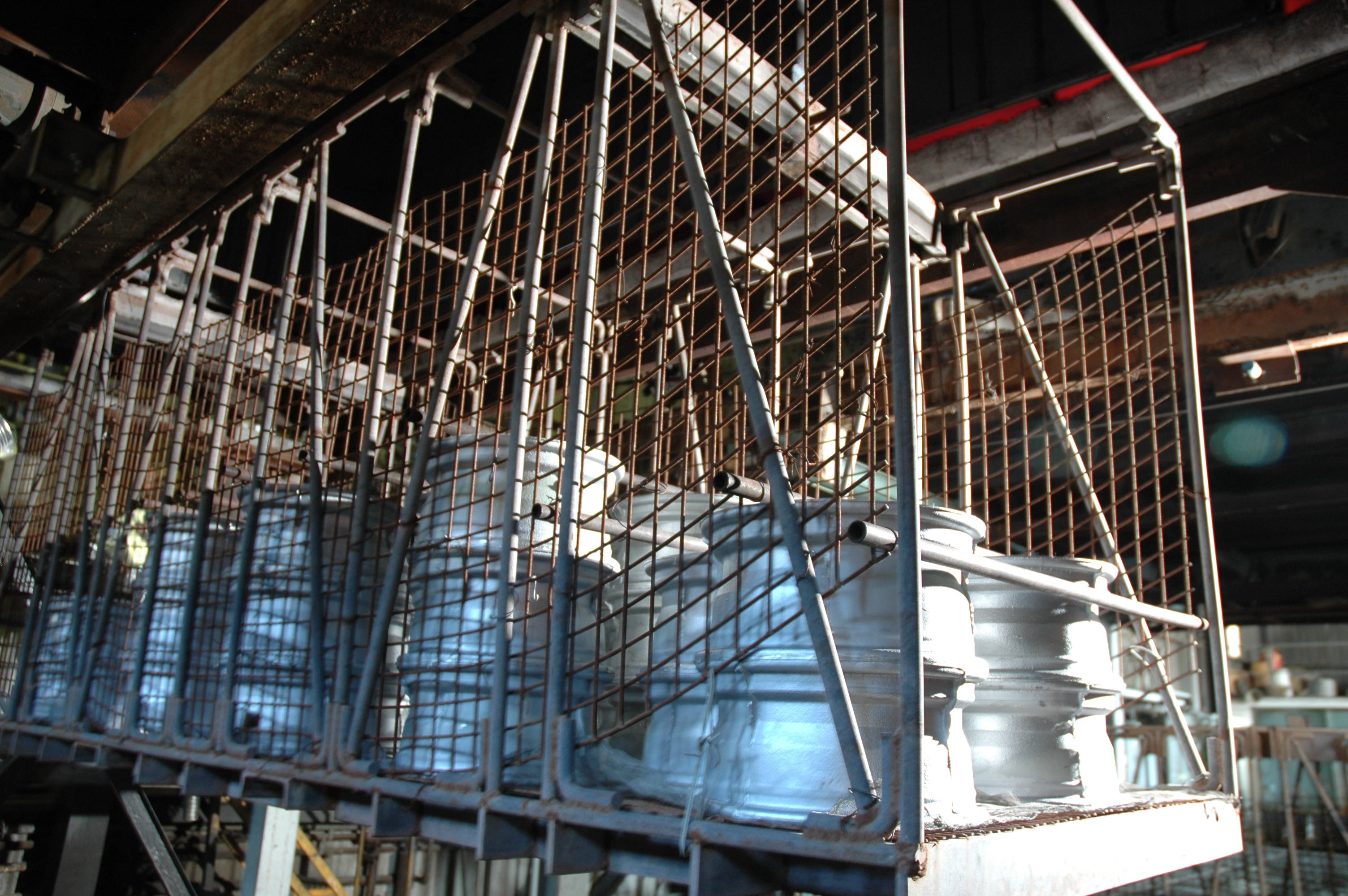 Heat Treated Aluminum Parts Racked in Baskets by Newton Heat Treating Heat Treated Aluminum Parts Racked in Baskets by Newton Heat Treating
